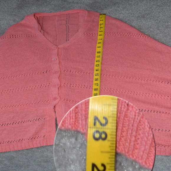 NWT 27 Miles Revolve Crop Poncho Apricot Cardigan - Picture 7 of 7